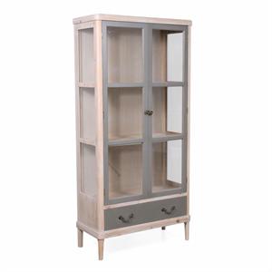 Vetrinetta in legno di pino ed mdf Elisabetta 80X35H165 