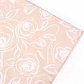 Busta carta perlata sabbia con stampa rose 20X35 (in confezione da 50)