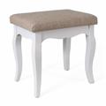 Sgabello imbottito in legno di pino ed mdf 42X31H40 