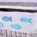 Portabiancheria in rattan foderato 48X36H58 in set di 3