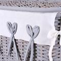 Portabiancheria in rattan foderato 48X36H58 in set di 3