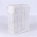 Portabiancheria in bambù bianco foderato 48X36H58 in set di 3