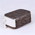 Scatola in rattan 38X29H22 in set di 3