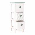 Cassettiera in paulownia verde pastello 22X26H61