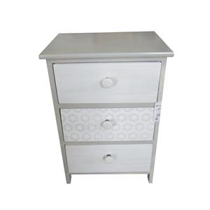 Cassettiera in paulownia beige 40x29H58 
