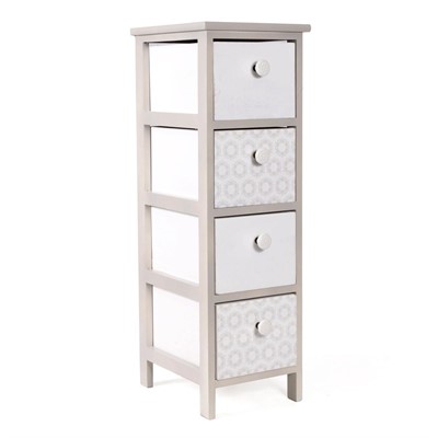 Cassettiera in paulownia beige 26X32H81 
