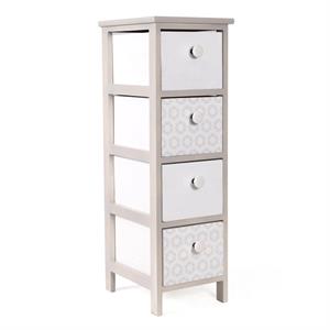Cassettiera in paulownia beige 26X32H81 
