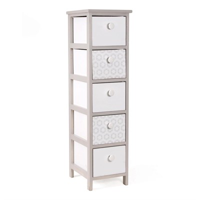 Cassettiera in paulownia beige 26X32H98 