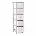 Cassettiera in paulownia beige 26X32H98 
