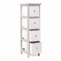 Cassettiera in paulownia beige 22X26H77 