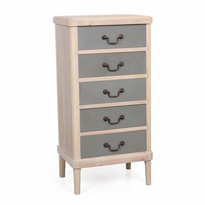 Cassettiera in legno di pino/mdf Elisabetta 45X35H95
