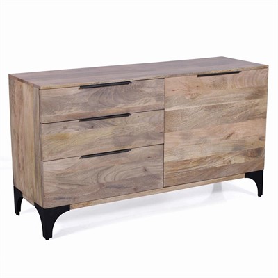 Credenza in legno di mango Dino 140X45H78 