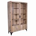 Vetrina in legno di mango naturale Dino 120X40H190 