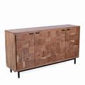 Credenza in legno di acacia naturale Enzo 160X40H91 