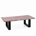 Tavolino da caffè in legno di acacia naturale Enzo 120X60H35