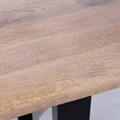 Tavolo bar in legno di mango e metallo Piero 120X80H100 