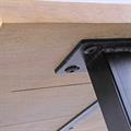 Tavolo bar in legno di mango e metallo Piero 120X80H100 