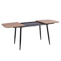 Tavolo allungabile in legno e metallo Asia 120/160X80H75 