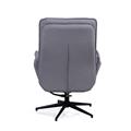Poltrona girevole con poggiapiedi Ava 74X85H104 