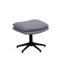 Poltrona girevole con poggiapiedi Ava 74X85H104 