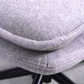 Poltrona girevole con poggiapiedi Ava 74X85H104 