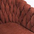 Poltrona in tessuto arancione scuro Maia 62X60H85