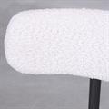 Sedia effetto bouclé bianco Gaia 54X53H47/73 