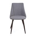 Sedia in velluto grigio Tara 52X49H43/83