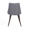 Sedia in velluto grigio Tara 52X49H43/83
