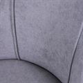 Sedia in velluto grigio Tara 52X49H43/83