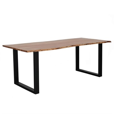 Tavolo da pranzo in legno di acacia e metallo Terzo 200X90H76 