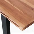 Tavolo da pranzo in legno di acacia e metallo Terzo 200X90H76 