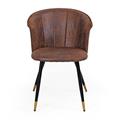 Sedia in tessuto effetto pelle invecchiata Galileo 59X58H46/74 