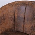 Sedia in tessuto effetto pelle invecchiata Galileo 59X58H46/74 