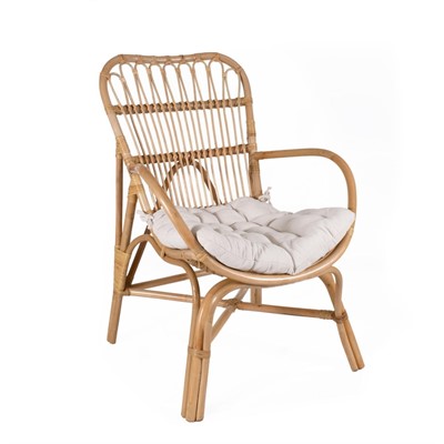 Poltrona in rattan con cuscino Nagano 68X85H96 