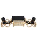 Salotto completo in rattan Pretzel