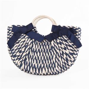 BORSA BIANCA BLU FIOCCHI 100% CELLULOSA TESSILE var.unica