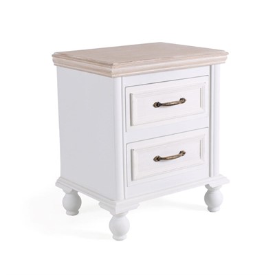 Comodino bianco Sophia 40X30H48 