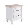 Comodino bianco Sophia 40X30H48 