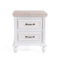 Comodino bianco Sophia 40X30H48 