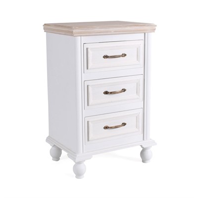 Comodino bianco Sophia  40X30H63 