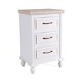 Comodino bianco Sophia  40X30H63 