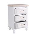 Comodino bianco Sophia  40X30H63 