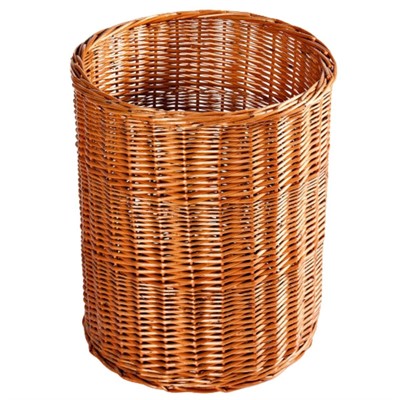 Cesto espositore in vimini rosso Ø40H50