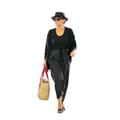 CARDIGAN NERO COTONE/PURA SETA TG.L MADE IN CHINA