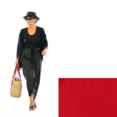 CANOTTIERA ROSSO COTONE TG.M