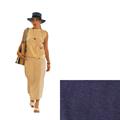 CANOTTIERA BLU COTONE/LINO TG.L MADE IN CHINA