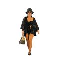 KIMONO PIZZO NERO 100% COTONE MADE IN CHINA