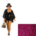 KIMONO PIZZO ROSSO 100% COTONE MADE IN CHINA