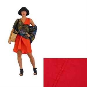 ABITO ROSSO LINO/COTONE/PURA SETA TG.XL MADE IN CHINA